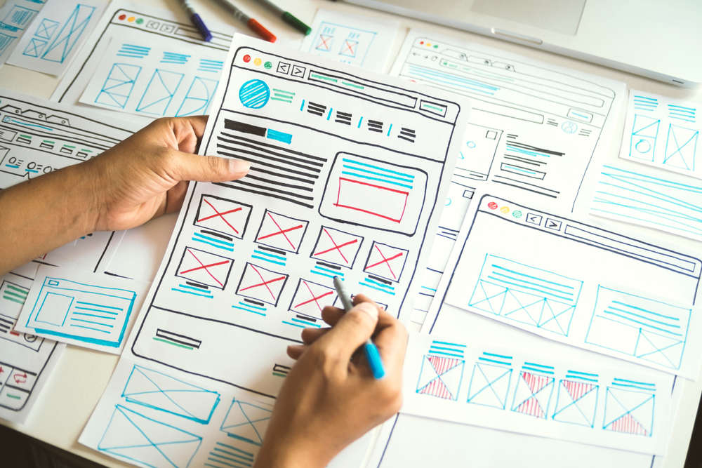 Blueprints and schematics laid out.