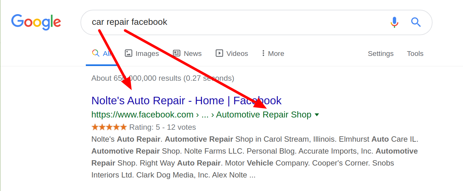 Car Repair Facebook