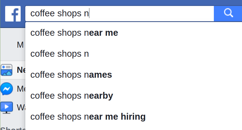 Local Keywords in Facebook