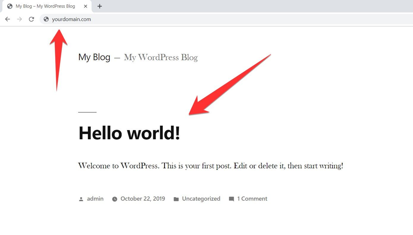 Wordpress Installed